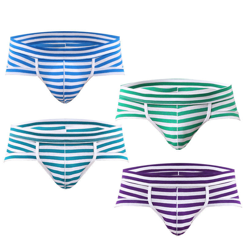 Online discount shop Australia - 4 Pcs/lot Male Underwear Cotton Men Briefs Underwear Sexy Striped Men Briefs Shorts Men Underpants Underwear Briefs Men