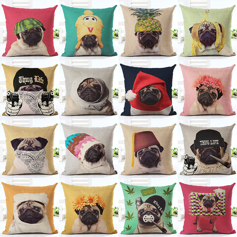Online discount shop Australia - Animal cushion cover Dog for children Decorative Cushion Covers for Sofa Throw Car Chair Home Decor Pillow Case almofadas