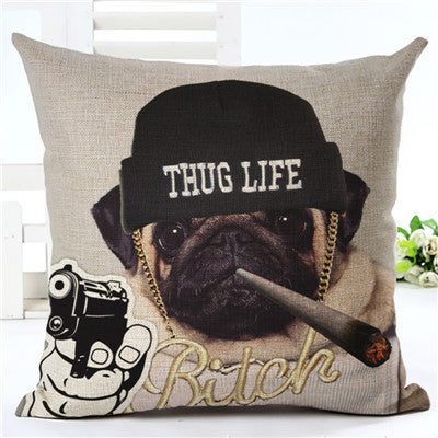 Online discount shop Australia - Animal cushion cover Dog for children Decorative Cushion Covers for Sofa Throw Car Chair Home Decor Pillow Case almofadas