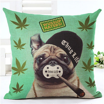 Online discount shop Australia - Animal cushion cover Dog for children Decorative Cushion Covers for Sofa Throw Car Chair Home Decor Pillow Case almofadas