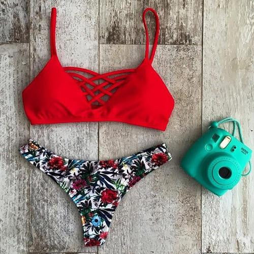 Bikini Set Woman Swimsuit Bandage Swimwear Soft Swimsuits Bathing Suit Crochet Bikinis B060