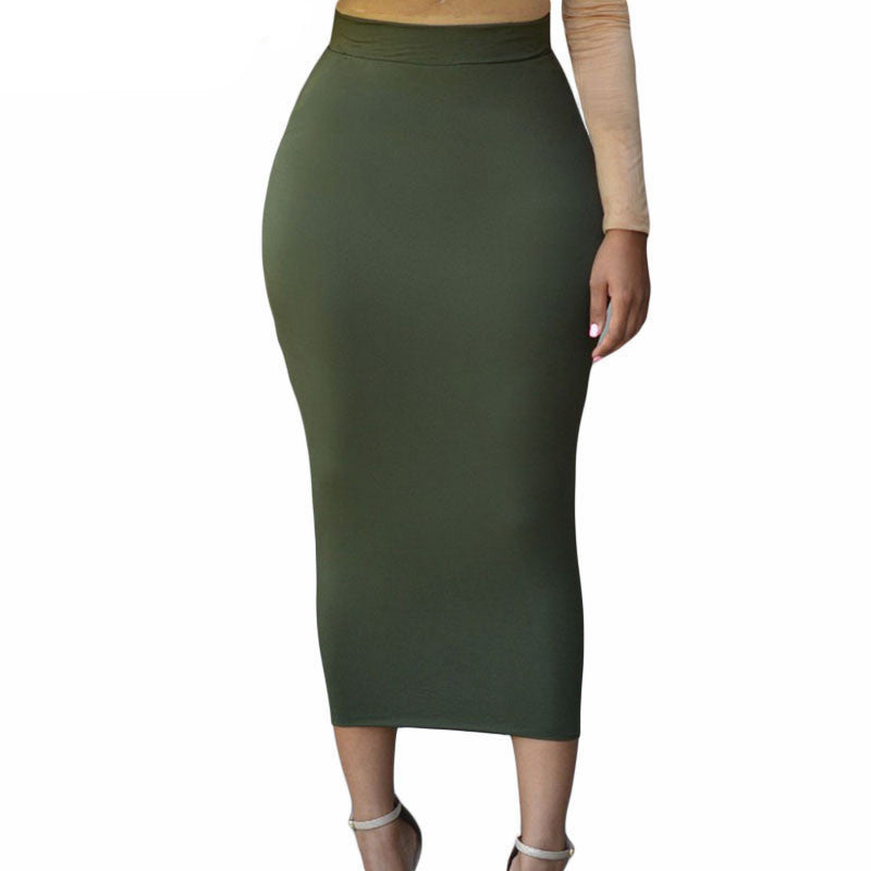 Online discount shop Australia - Fashion Summer Pencil Skirt Office Lady Bodycon Vintage Womens High Waist Midi Skirts Slim