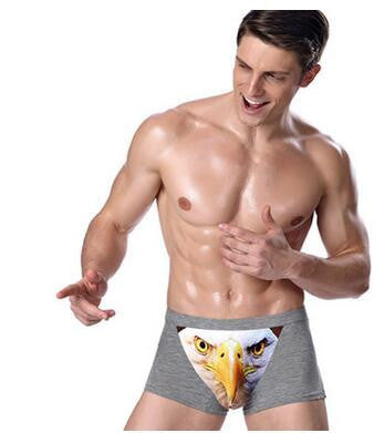 Online discount shop Australia - Cotton Wolf Underwear Men Boxer Cartoon 3D Panties Penis Pouch Male Underpants Sheer Men's Boxer Shorts Funny Boxershorts Brand