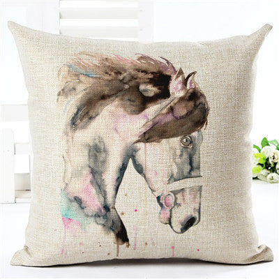 Online discount shop Australia - New Arrival Creative Cartoon Style Zebra Print Home Decor Cotton Linen Cushion Cover Seat Cushion