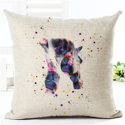 Online discount shop Australia - New Arrival Creative Cartoon Style Zebra Print Home Decor Cotton Linen Cushion Cover Seat Cushion