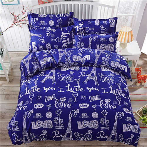 style fashion style queen/full/twin size bed linen set bedding set bedclothes duvet cover bed sheet pillowcases