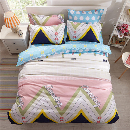 style fashion style queen/full/twin size bed linen set bedding set bedclothes duvet cover bed sheet pillowcases