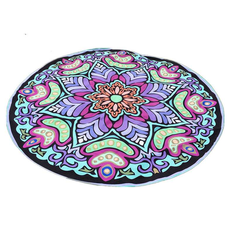Round Mandala Indian Hippie Boho Tapestry Beach Picnic Throw Towel Mat Blanket