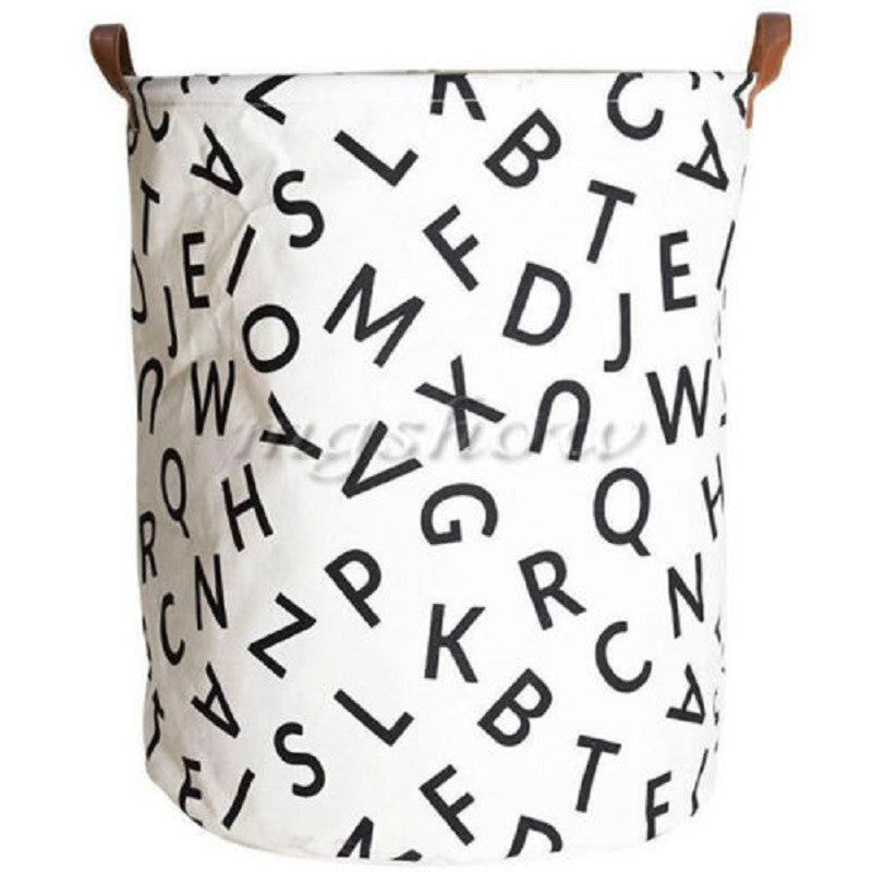 Online discount shop Australia - Canvas Decorative Storage Baskets Bins Kids Toy Clothing Organizer Laundry Bags