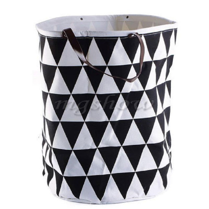 Online discount shop Australia - Canvas Decorative Storage Baskets Bins Kids Toy Clothing Organizer Laundry Bags