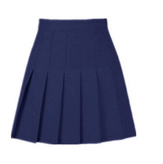 Online discount shop Australia - American School Style Fashion Women elegant half Pleated mini Skirts high waist casual girls skirts women leggings skirt