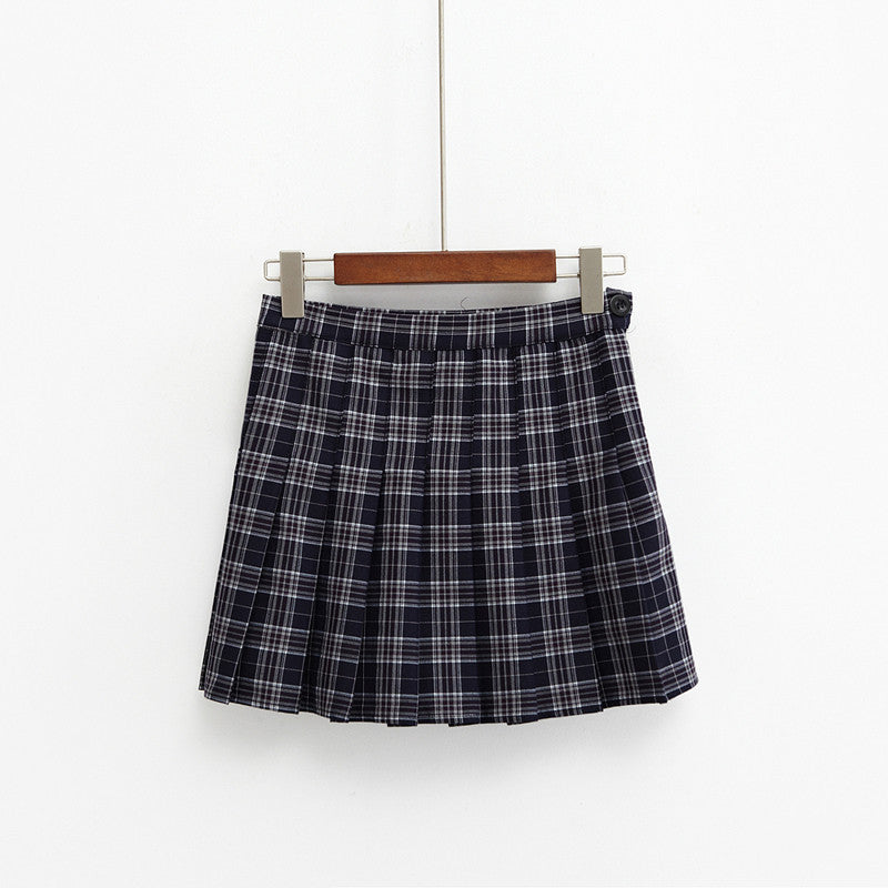 Online discount shop Australia - Harajuku womens korean style skirt style new plaid pleated skirt rock kawaii high waist skirt women clothing