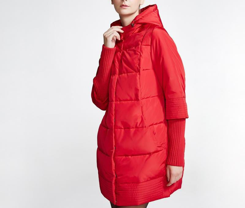 Snow Classic Women's Jacket Thick Long Coat Hood Female Fashion Parkas The year-end clearance 15337