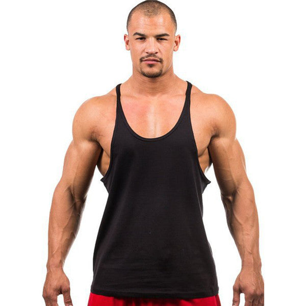 Online discount shop Australia - 7 Colors Men Active Casual Tops Tees Sleeveless O-Neck Tops Loose Black White Gray Tops New KH659468