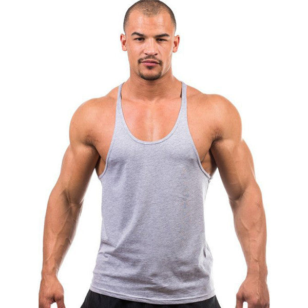 Online discount shop Australia - 7 Colors Men Active Casual Tops Tees Sleeveless O-Neck Tops Loose Black White Gray Tops New KH659468