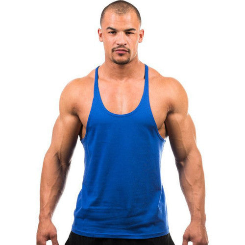 Online discount shop Australia - 7 Colors Men Active Casual Tops Tees Sleeveless O-Neck Tops Loose Black White Gray Tops New KH659468