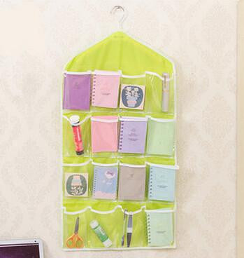 Thick Multifunction Clear Socks Cosmetic Underwear Sorting Storage Bag Door Wall Hanging Closet Organizer Storage Holders &Racks