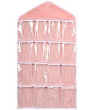 Thick Multifunction Clear Socks Cosmetic Underwear Sorting Storage Bag Door Wall Hanging Closet Organizer Storage Holders &Racks