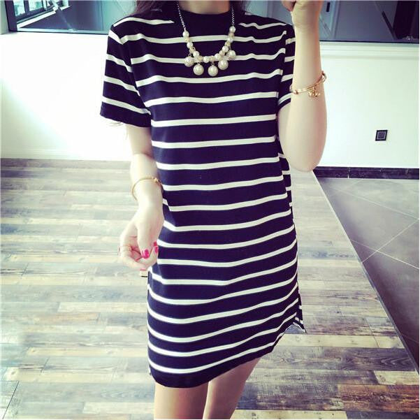 women blouses striped short-sleeved social female blouse shirts