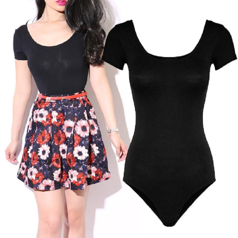 Women Blouses Slimming O-Neck Long Sleeve Bodysuit Solid Women Tops Vintage Body Women Shirts LT7