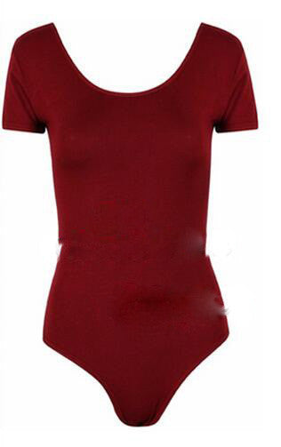 Women Blouses Slimming O-Neck Long Sleeve Bodysuit Solid Women Tops Vintage Body Women Shirts LT7