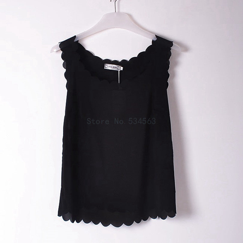 Online discount shop Australia - Fashion wave Neck   Plus Size Chiffon Shirt For Women'S Blouse Tops Office Shirts Blouses Clothes