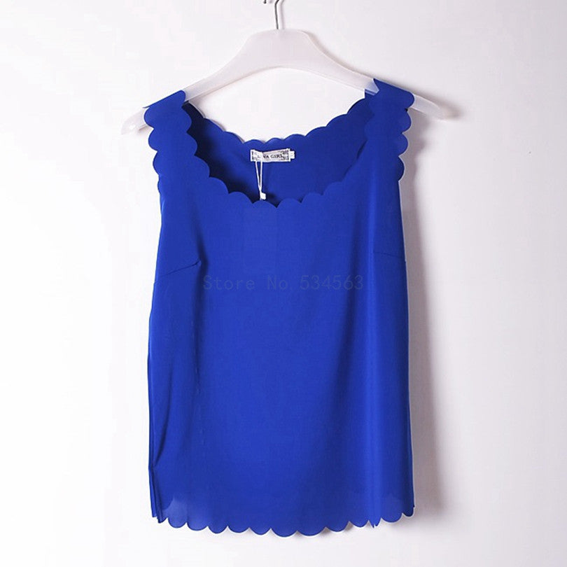 Online discount shop Australia - Fashion wave Neck   Plus Size Chiffon Shirt For Women'S Blouse Tops Office Shirts Blouses Clothes