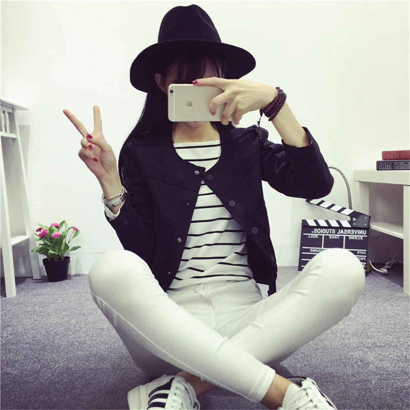 Ladies Soft Suede Jacket Women Vintage Faux Leather casual short Army Green Pink Outwear Tops Slim Wear