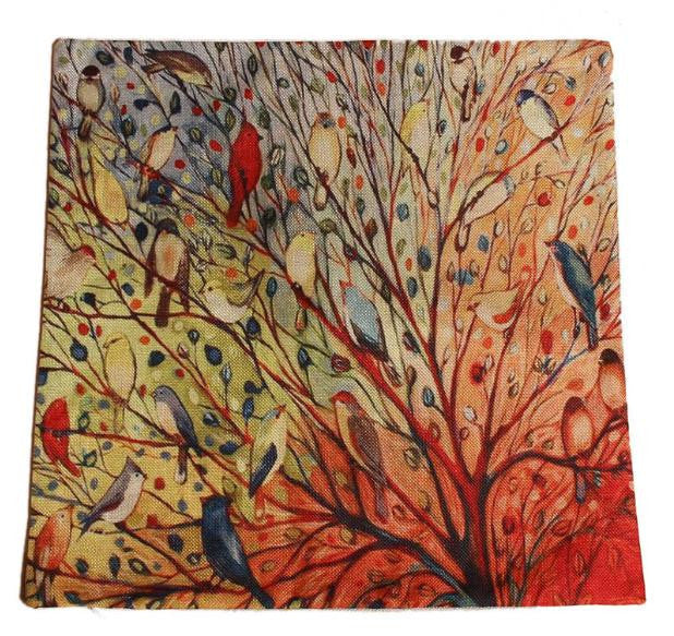 Online discount shop Australia - 45* 45cm Multi Pattern Cushion Cover Peacock Elephant Cotton Linen Pillow Case Cushion Cover Home Decor office Cushion Covers