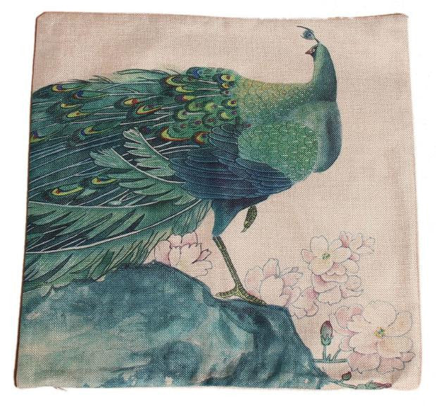 Online discount shop Australia - 45* 45cm Multi Pattern Cushion Cover Peacock Elephant Cotton Linen Pillow Case Cushion Cover Home Decor office Cushion Covers