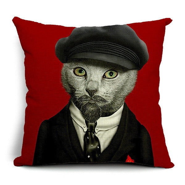 Personality Fashion Animal Creative Dog and Cat Imitate Star Show 3D decorative pillow Throw pillow covers Home