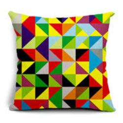 Online discount shop Australia - All kinds of color geometry Cotton inen Blend Waist Cushions Car Sofa Chair Cushions Home Living Decor