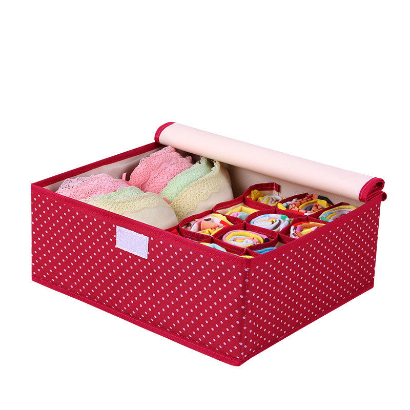 Online discount shop Australia - Colorful Oxford Cloth Storage Box for Bra Underwear Necktie Socks Water Proof Storage Bag 32*26*13cm