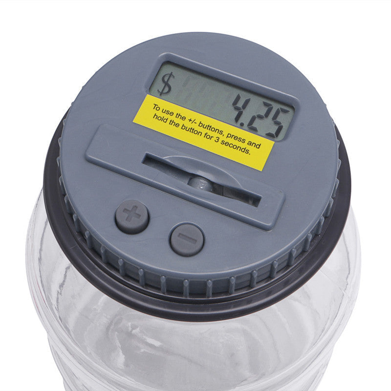 Nice 1 pc Digital Coin Saving Money Box moneybox Jar Automatic Clear Electronic Counting large piggy bank salvadanaio