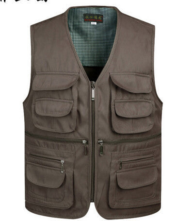 Online discount shop Australia - Man Vests Sleeveless Waistcoat With Many Male Gilet Coat Pockets Jacket Mens Vest Down