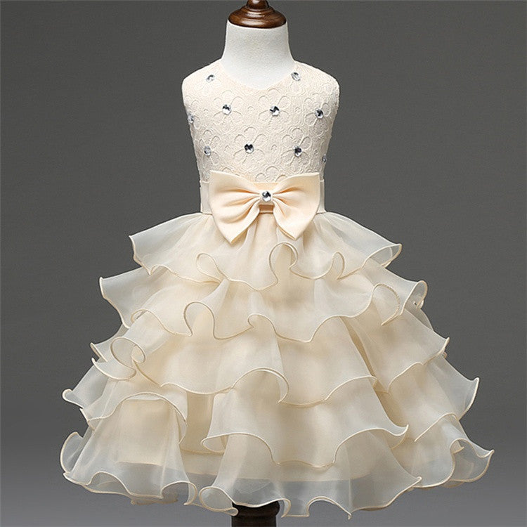 Online discount shop Australia - Girl Dress 3-8 Years Floral Baby Girls Dress Vestidos 6 Colors Wedding Party Baby Clothes