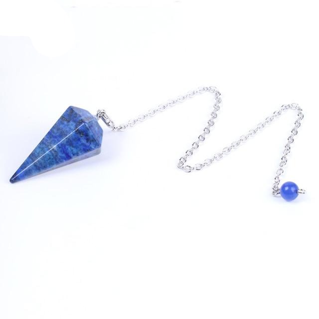 Healing Pendulum for Divination Pink Quartz Pendulums Biolocation Natural Gem Stone Chain Men Reiki Crystal Pendant