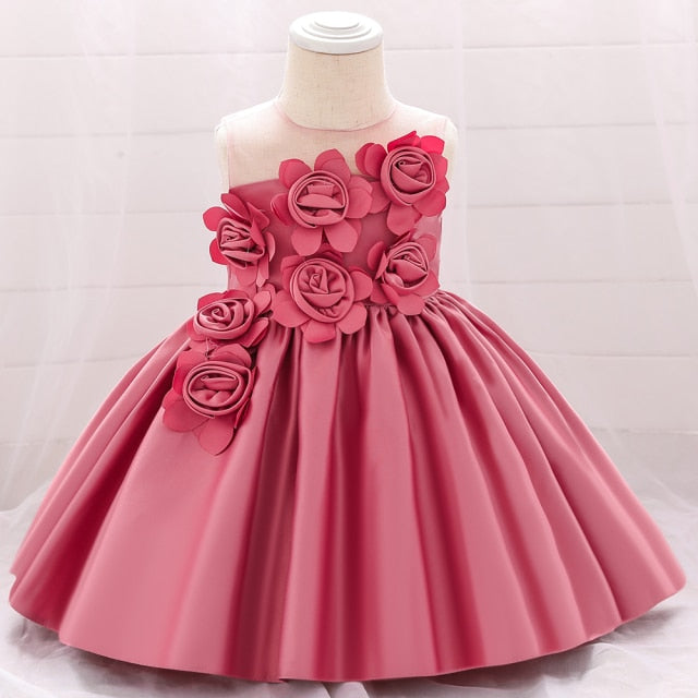 Toddler Baby Girl Summer Dress Infant Princess Dress 1 Year Birthday Baby Girls Party Dress Newborn Baby Girl Dress