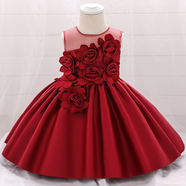 Toddler Baby Girl Summer Dress Infant Princess Dress 1 Year Birthday Baby Girls Party Dress Newborn Baby Girl Dress