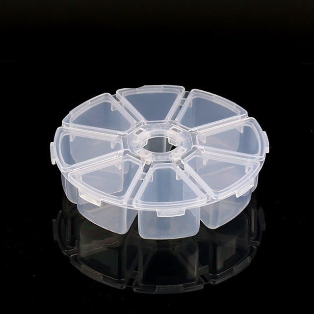 Transparent Plastic Storage Jewelry Box Compartment Adjustable Container For Beads Earring Box For Jewelry Rectangle Box Case