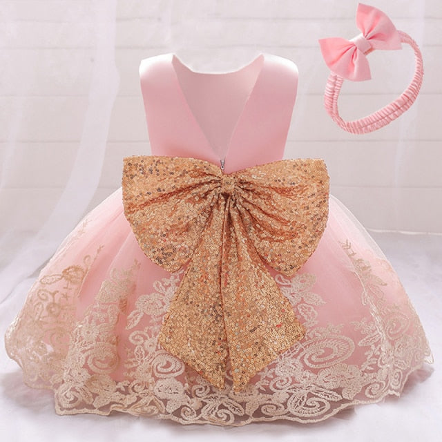 Toddler Baby Girl Summer Dress Infant Princess Dress 1 Year Birthday Baby Girls Party Dress Newborn Baby Girl Dress