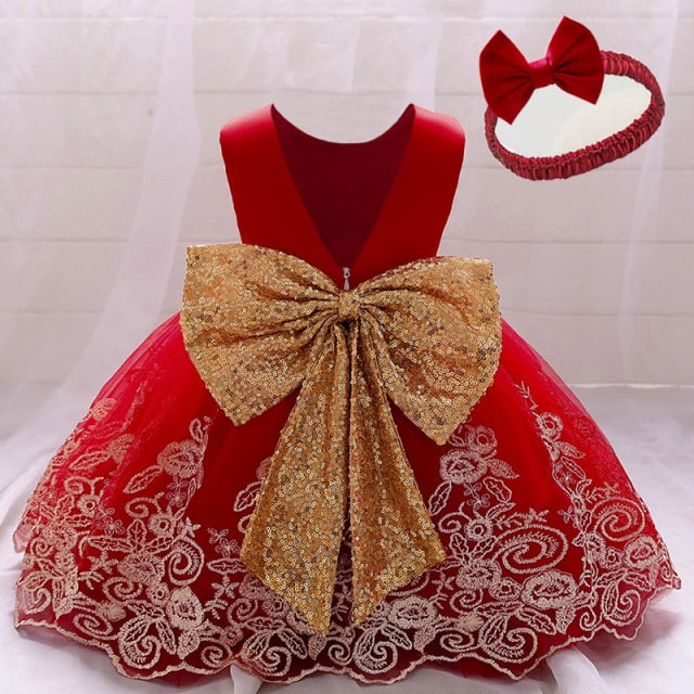 Toddler Baby Girl Summer Dress Infant Princess Dress 1 Year Birthday Baby Girls Party Dress Newborn Baby Girl Dress