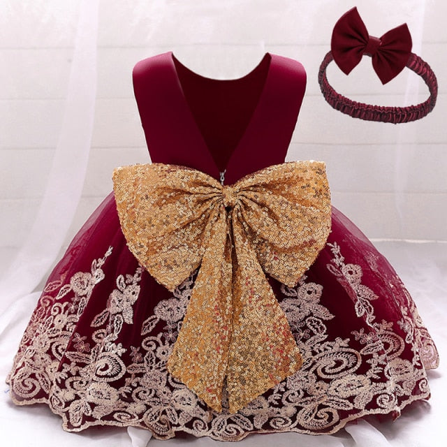 Toddler Baby Girl Summer Dress Infant Princess Dress 1 Year Birthday Baby Girls Party Dress Newborn Baby Girl Dress