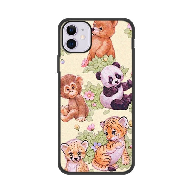 Heart Circle Case Iphone Max X 12 Mini 6 6S SE 2020 SE2 Cover Shell Iphone11 Funda Coque