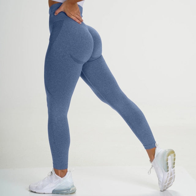 Yoga Leggings Women Yoga Pants Push Up High Waist Seamless Fitness Running Jogging Sports Trouser Running Gym Pant Girls Leggins