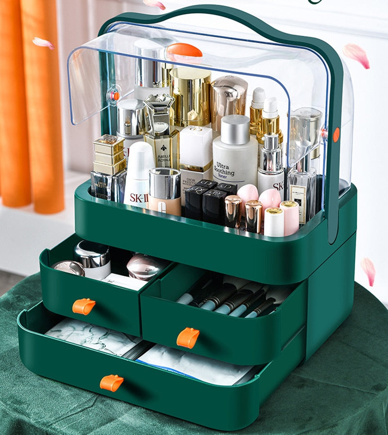 Cosmetics Storage Box Large Cosmetics Organizer Skincare Organizer Box Makeup Storage Box Jewelry Storage Case Vanity Organizer