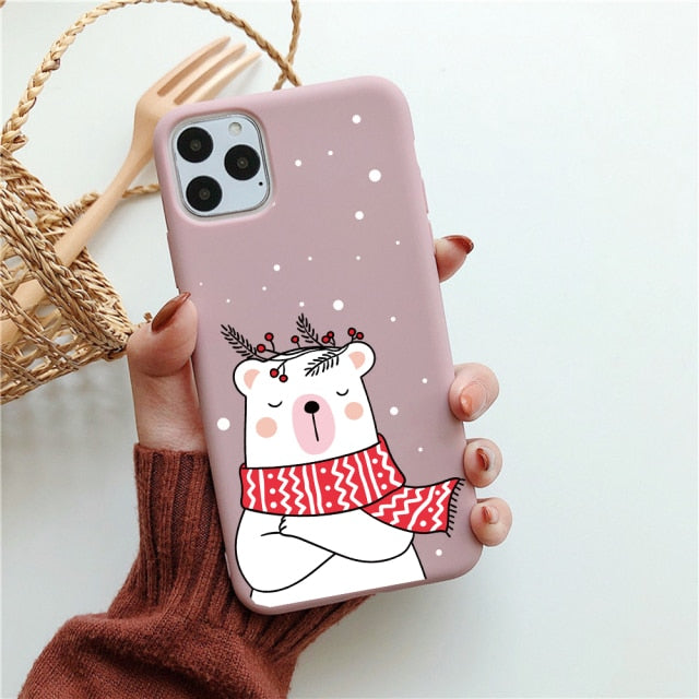 Gift Cartoon Silicone Phone  Soft TPU Candy Cases  for iPhone 12 13 Pro Max 6 XR XS for iPhone 11 7 8 Plus SE2 Cover