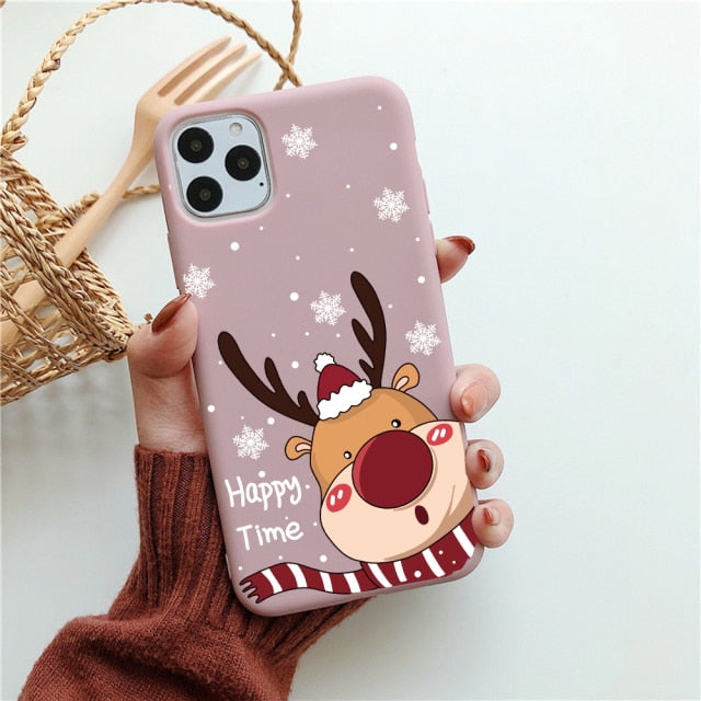 Gift Cartoon Silicone Phone  Soft TPU Candy Cases  for iPhone 12 13 Pro Max 6 XR XS for iPhone 11 7 8 Plus SE2 Cover