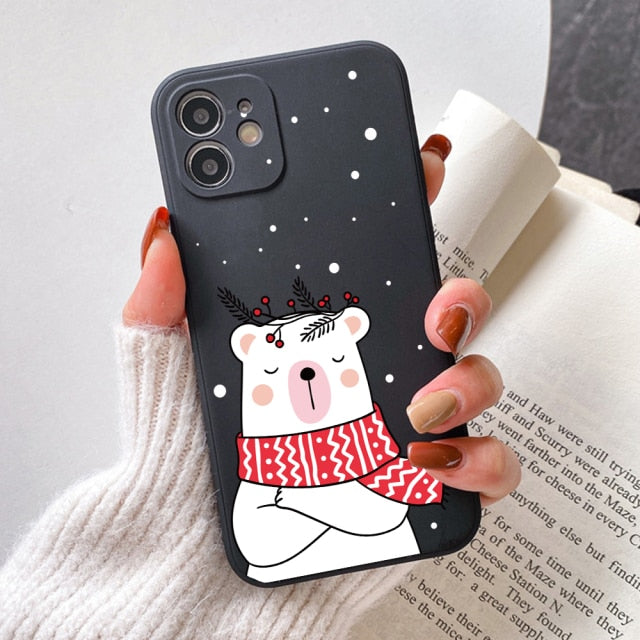Gift Cartoon Silicone Phone  Soft TPU Candy Cases  for iPhone 12 13 Pro Max 6 XR XS for iPhone 11 7 8 Plus SE2 Cover