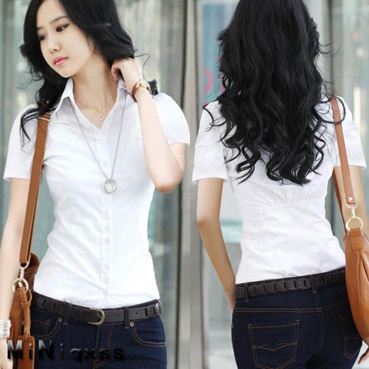 Brand Spring Blouse Shirt Cardigans White Blusas Femininas Ladies Body Tops Women Office Clothing Female Casual Woman Clothes-Dollar Bargains Online Shopping Australia